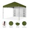 Best Choice Products 10x10ft Easy Setup Pop Up Canopy, Portable Tent w/ Side Wall, 1-Button Push, Case